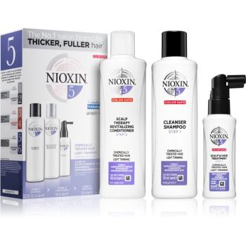 Nioxin System 5 Color Safe Chemically Treated Hair Light Thinning set de cosmetice (pentru par moderat sau semnificativ e subtire, tratat sau netratat