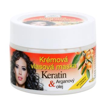 Bione Cosmetics Keratin Argan masca pentru regenerare pentru păr 260 ml