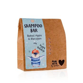 Accentra Șampon solid pentru păr cu miros de mere coapte si marțipan Pinguin Happy Holidays (Shampoo Bar) 60 g