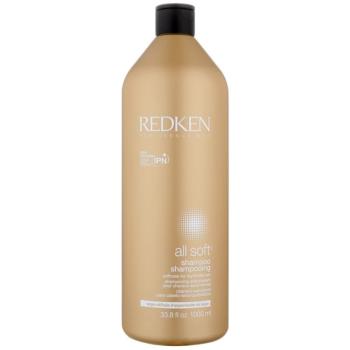 Redken All Soft șampon pentru păr uscat și fragil cu ulei de argan 1000 ml