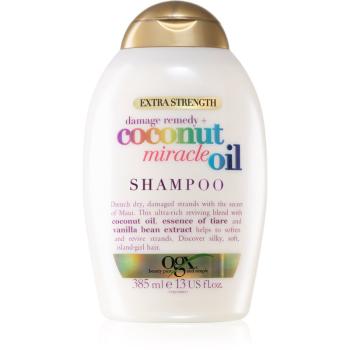 OGX Coconut Miracle Oil șampon fortifiant pentru păr deteriorat cu ulei de cocos 385 ml