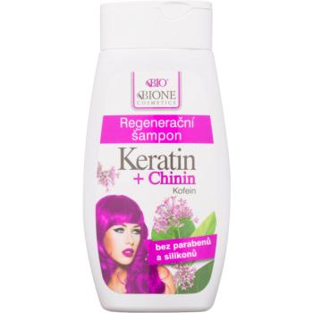 Bione Cosmetics Keratin + Chinin sampon pentru regenerare 260 ml