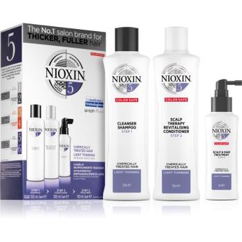 Nioxin System 5 Color Safe Chemically Treated Hair Light Thinning set de cosmetice (pentru par moderat sau semnificativ e subtire, tratat sau netratat