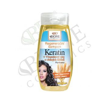 Bione Cosmetics Șampon regenerant Keratin + Ulei de vitamine 260 ml 