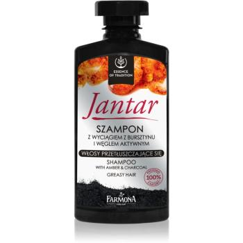 Farmona Jantar șampon cu ingrediente active de cărbune pentru par gras 330 ml