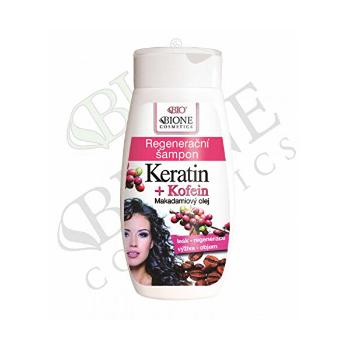 Bione Cosmetics Șampon regenerant Keratin + Kofein 260 ml