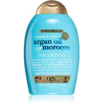 OGX Argan Oil Of Morocco Extra Strenght sampon reparator pentru par fragil foarte deteriorat 385 ml