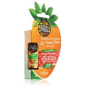 Farmona Tutti Frutti Orange & Strawberry Exfoliant pentru buze cu efect de netezire 10 g