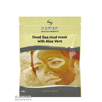 Kawar Mască de față cu pungă de 75 g pentru aloe vera și minerale din Marea Moartă