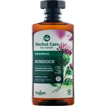 Farmona Herbal Care Burdock Sampon pentru scalp gras si fire de par cu terminatii uscate 330 ml