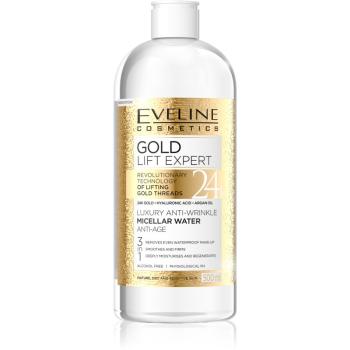 Eveline Cosmetics Gold Lift Expert apa pentru curatare cu particule micele pentru ten matur 500 ml