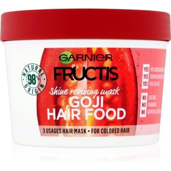 Garnier Fructis Goji Hair Food mască pentru redarea luciului părului vopsit 390 ml