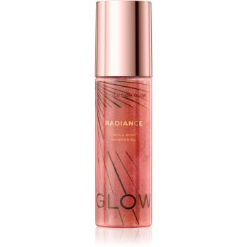 Makeup Revolution Glow Shimmer ulei pentru stralucire pentru fata si corp culoare Pink 100 ml