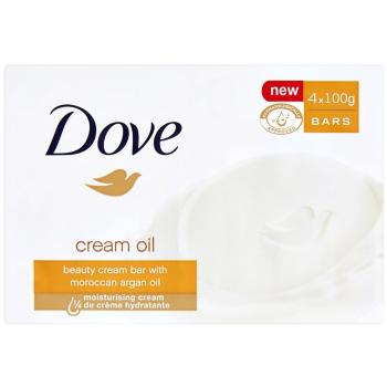 Dove Cream Oil săpun solid cu ulei de argan 4x100 g