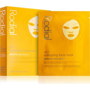 Rodial Vit C Energising Face Mask Mască de iluminare și revitalizare cu vitamina C 4 x 20 ml