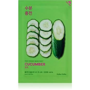 Holika Holika Pure Essence Cucumber masca de celule cu efect calmant pentru piele sensibila cu tendinte de inrosire 20 ml
