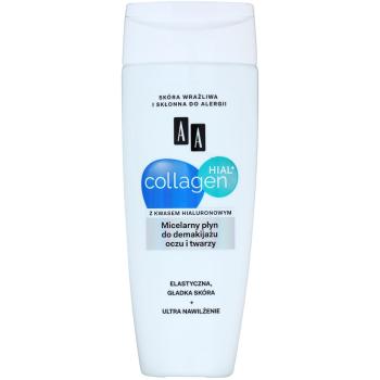 AA Cosmetics Collagen HIAL+ apa pentru  curatare cu particule micele pentru față și ochi 200 ml
