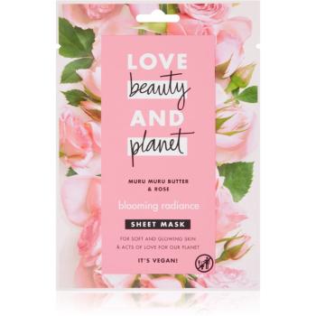 Love Beauty & Planet Blooming Radiance Muru Muru Butter & Rose masca pentru celule pentru o piele mai luminoasa 21 ml