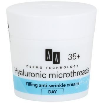 AA Cosmetics Dermo Technology Hyaluronic Microthreads cremă de zi antirid cu efect de umplere 35+ 50 ml