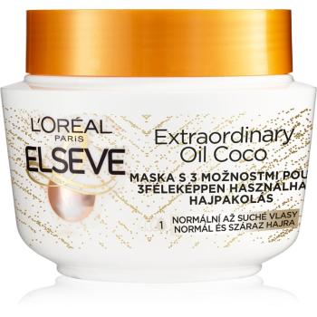 L’Oréal Paris Elseve Extraordinary Oil Coconut mască nutritivă cu ulei de cocos, pentru păr normal spre uscat 300 ml