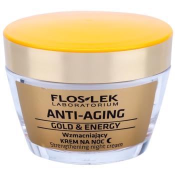 FlosLek Laboratorium Anti-Aging Gold & Energy crema de noapte regeneranta. 50 ml