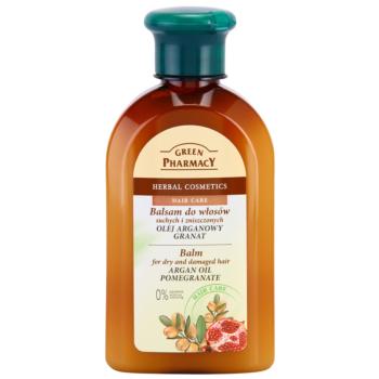 Green Pharmacy Hair Care Argan Oil & Pomegranate balsam pentru păr uscat și deteriorat 300 ml