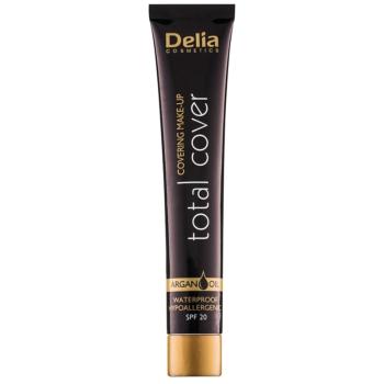 Delia Cosmetics Total Cover machiaj rezistent la apa SPF 20 culoare 52 Ivory 25 g