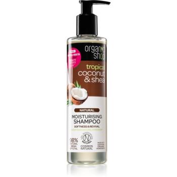 Organic Shop Natural Coconut & Shea sampon hidratant pentru păr uscat și deteriorat 280 ml