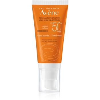 Avène Sun Sensitive cremă protectoare nuanțatoare, pentru piele uscată și sensibilă SPF 50+ 50 ml