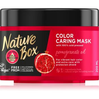 Nature Box Pomegranate mască nutritivă și hidratantă pentru păr pentru protecția culorii 200 ml
