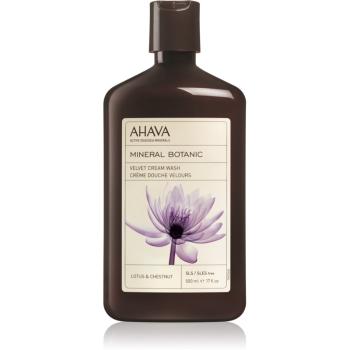 Ahava Mineral Botanic Lotus & Chestnut crema pentru spalare catifelata castan si lotus 500 ml