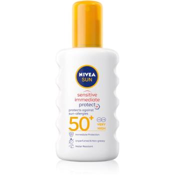 Nivea Sun Protect & Sensitive spray protector pentru plajă SPF 50+ 200 ml