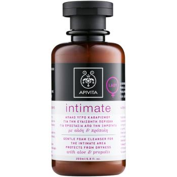 Apivita Intimate Care Aloe & Propolis gel de dus delicat spumant pentru igiena intima 200 ml