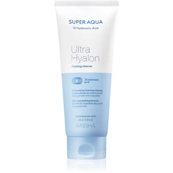 Missha Super Aqua 10 Hyaluronic Acid crema hidratanta pentru curatare 200 ml