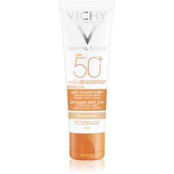 Vichy Capital Soleil cremă colorantă împotriva petelor pigmentare 3 în 1 SPF 50+ 50 ml