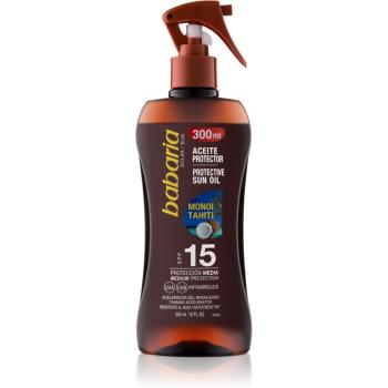 Babaria Sun Protective ulei spray pentru bronzare SPF 15 300 ml