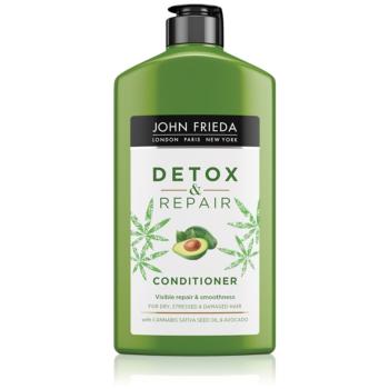 John Frieda Detox & Repair balsam detoxifiant pentru curățare pentru par deteriorat 250 ml