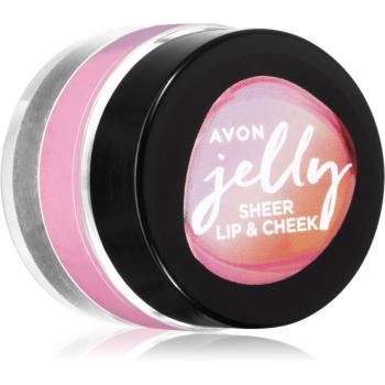 Avon Jelly fard multifuncțional, pentru buze și obraz culoare Radiant Rose 5 ml