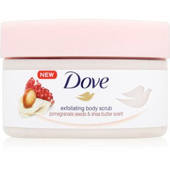 Dove Exfoliating Body Scrub Pomegranate Seeds & Shea Butter exfoliant pentru îngrijirea corpului 225 ml