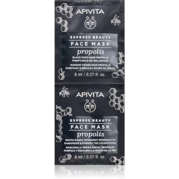 Apivita Express Beauty Propolis Masca neagra de curatare pentru ten gras 2 x 8 ml
