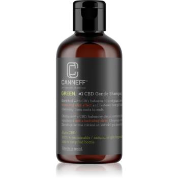 Canneff Green CBD Gentle Shampoo sampon pentru regenerare pentru un par stralucitor si catifelat 200 ml