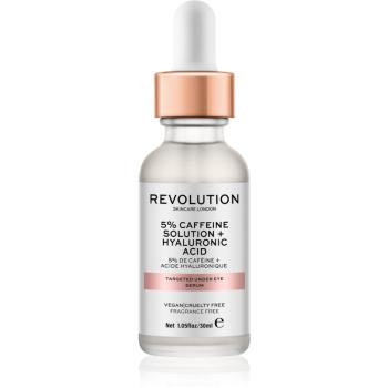 Revolution Skincare 5% Caffeine solution + Hyaluronic Acid ser pentru ochi 30 ml