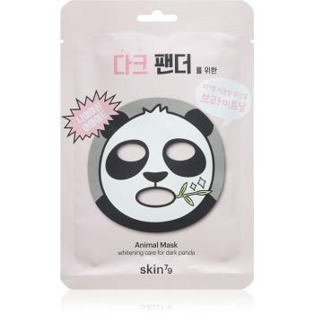 Skin79 Animal For Dark Panda mască textilă iluminatoare 23 g