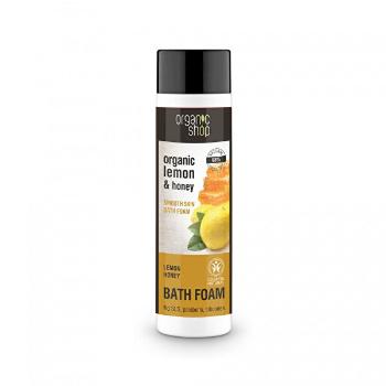 Organic Shop Spumă de baie emolientă Lămâie și miere(Bath Foam) 500 ml