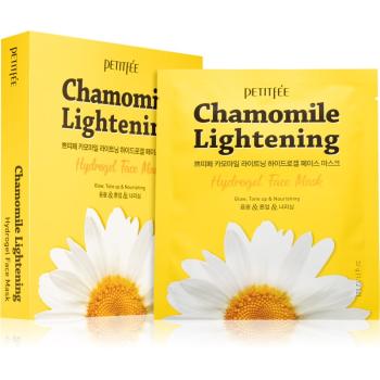 Petitfée Chamomile Lightening mască decolorantă pentru luminozitate si hidratare 5 buc