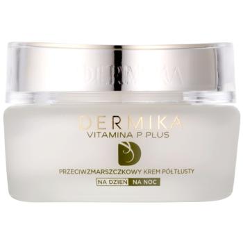 Dermika Vitamina P Plus crema anti-rid pentru piele sensibila cu tendinte de inrosire 50 ml