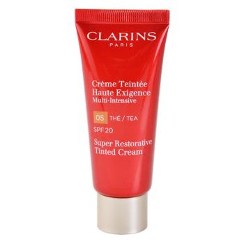 Clarins Super Restorative Tinted Cream regenerare crema de tonifiere pentru riduri fine SPF 20 culoare 03 Litchi 40 ml