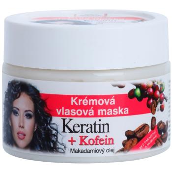 Bione Cosmetics Keratin Kofein masca sub forma de crema pentru păr 260 ml