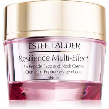 Estée Lauder Resilience Multi-Effect Tri-Peptice Face and Neck Creme SPF 15 cremă intens hrănitoare pentru piele normală și mixtă SPF 15 50 ml