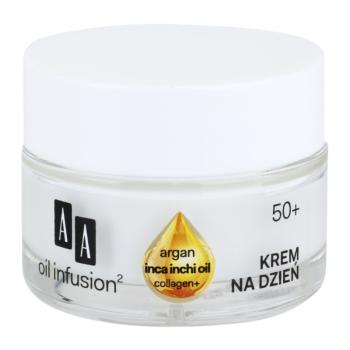 AA Cosmetics Oil Infusion2 Argan Inca Inchi 50+ crema de zi cu efect lifting  antirid 50 ml